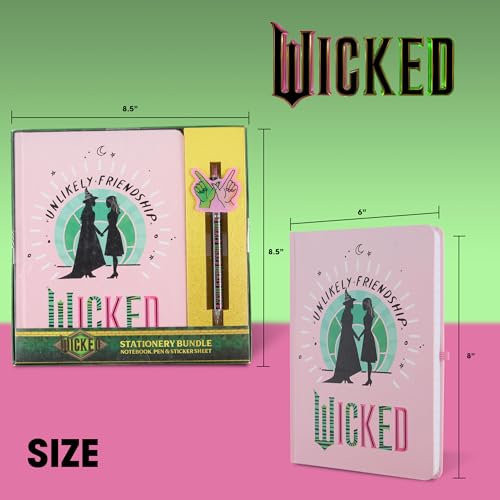 Wicked Kids Stationary Set for Girls and Boys, Journal Kit with Pen - color: Wicked