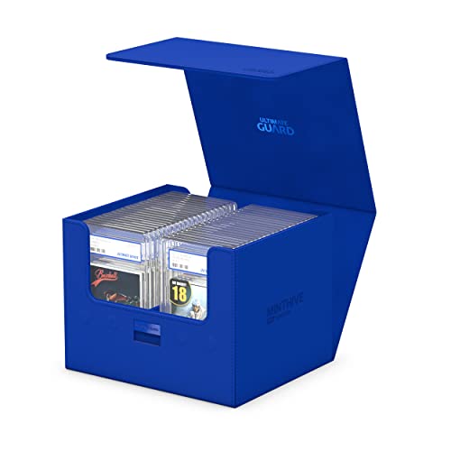Ultimate Guard Minthive 30+, Deck Case for 30 Magnetic Card Cases, Perfect Storage for Graded Cards, Blue, Secure Closure & Snaplock Mechanism - color: Blue