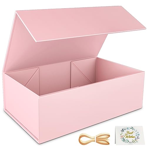 RYDDOY Pink Gift Box, 12x6x4'' Gift Boxes with Lids for Presents - color: Pink, size: 12 x 6 x 4 Inch