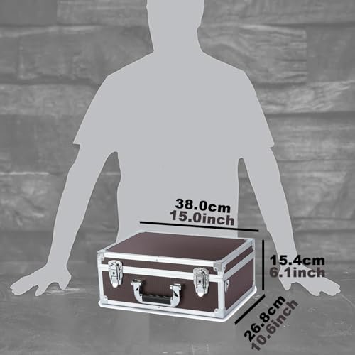 Collectable Trading Card Cases, Toploaders Storage Box, Magnetic Card Storage Hard Cabinet, Graded Card Storage Case, Sports & Trading Collector Storage Box (Coffee) - color: Coffee, size: Large