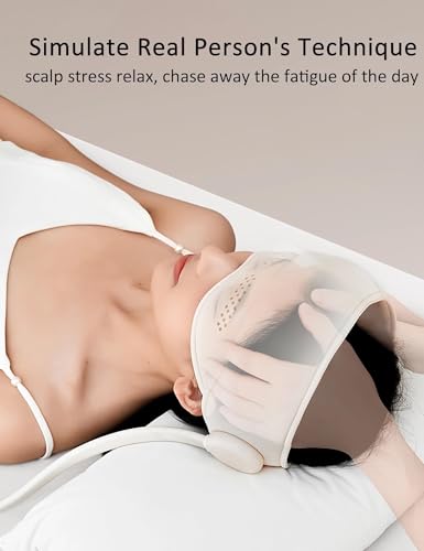 Electric Head Massager for Headaches, Eye Massager with Heat