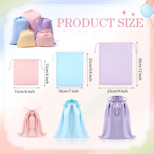20 Pcs Satin Game Storage Bags for Women Men, S,M,L, Pastel Color - color: Pastel Color, size: S,M,L