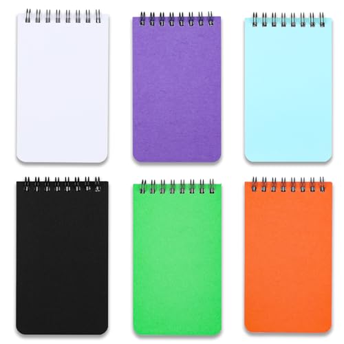 Pocket Notebook Mini Notepad Small Spiral Notebooks 3X5Inch (6-blank) - size: 6-blank