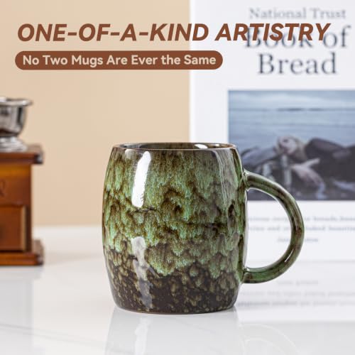 Forest Falls Ceramic Mug, 14oz Reactive Glaze Mug, Gift for Nature Lovers - color: 14OZ - Forest Falls · GROUND