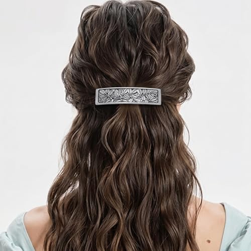 DANFORTH Butterfly & Bee Pewter Barrette | Handcrafted in the USA - color: Silver