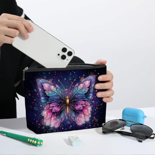 Butterfly Makeup Bag for Women Travel Organizer Pouch Cosmetic Bags 03 - color: Multicolor 1584