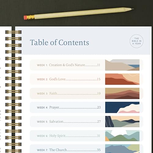 Official Spiral Bible in a Year, 52 Week Bible Study Guide (Mountains) - color: Mountains