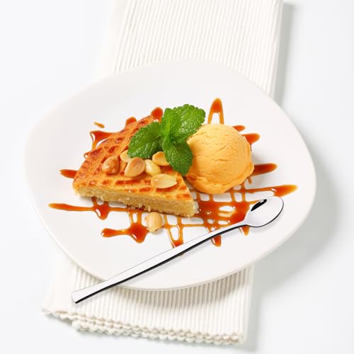 8-Pieces ce Cream Spoons, Stainless Steel Long Handle Spoon