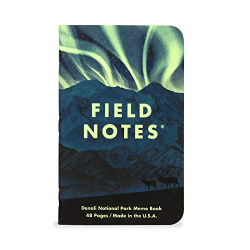 Field Notes: National Parks Series (Series E - Denali, Cuyahoga, Olympic) - Graph Paper Memo Book 3-Pack - 3.5 x 5.5 Inch - color: Series E - Denali, Cuyahoga, Olympic