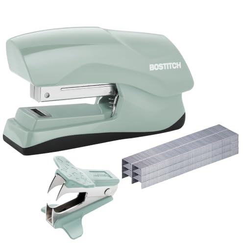 Bostitch Heavy Duty Stapler Value Pack, 40 Sheet Capacity, Sage - color: Green