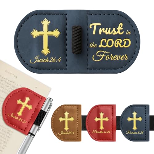 Personalized Magnetic Bookmarks,Bible Bookmark(Blue,Isaiah 26:4) - color: Blue, size: Isaiah 26:4