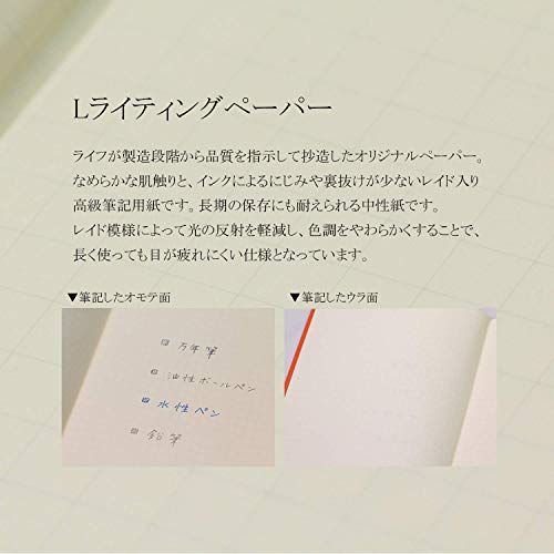 LIFE Noble Notes A4 5mm Squares Ruled Line N31