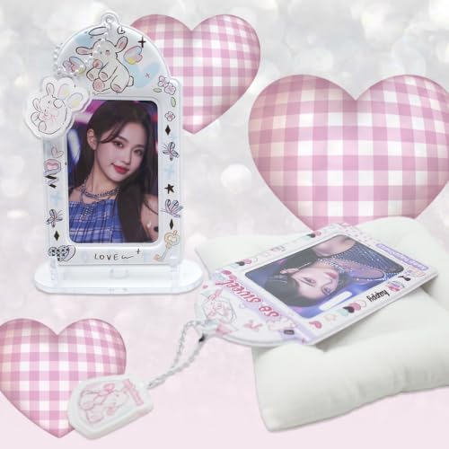 2 Pack K-pop Photocard Holder Keychain, Photo Card Holder with Cute Lamb - style: Lamb