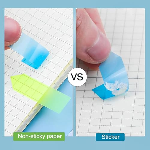 Ericter Arrow Sticky Tabs 1200PCS Writable Repositionable Translucent PET Page Markers Book Tabs Index Flags, Book Annotation Tabs for Notebooks Study Office School Supplies - color: Arrow New, size: 1200