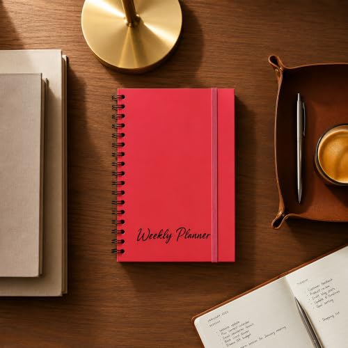 Nextnoid A5 Undated Weekly Planner with Goal & Habit Tracker, Blush Pink - color: Blush Pink, style: b-Weekly Undated