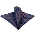 S&W SHLAX&WING Mens Pocket Square Paisley Multicolor Large for Business Wedding - color: Bh77