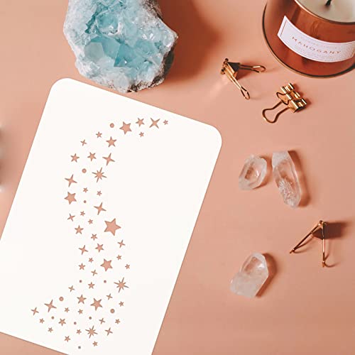 FINGERINSPIRE Galaxy Star Stencil 11.7x8.3 Inch Plastic Template - Reusable Pattern for DIY Home Decor Painting on Wood, Floor, Wall - color: Stars