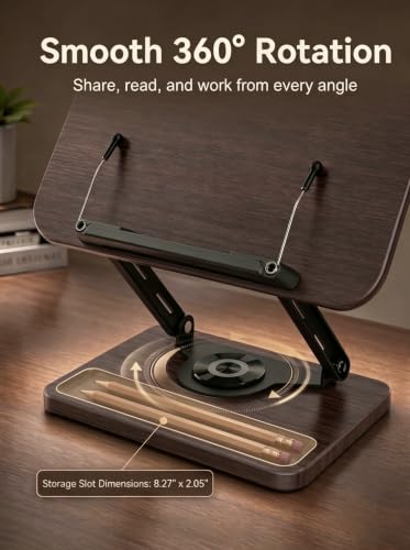 Adjustable Book Stand, Book Holders for Reading Hands Free