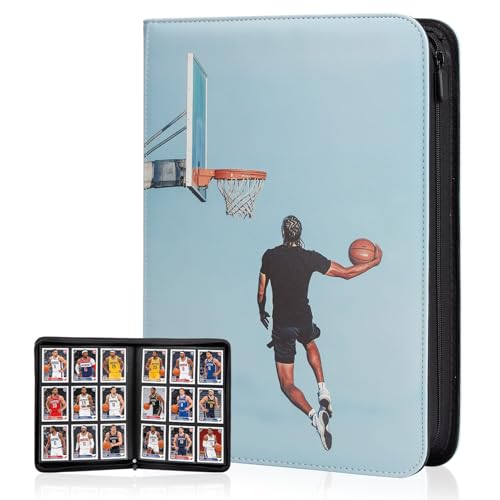 Basketball Card Binder 360 Pockets Waterproof Trading Cards Storage - color: Basketball, size: 360