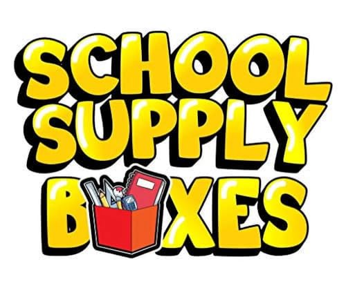 School Supply Boxes | 17" (Black or Clear) Backpack Bundle for (Elementary, Intermediate, or High School) - color: Black, style: Intermediate