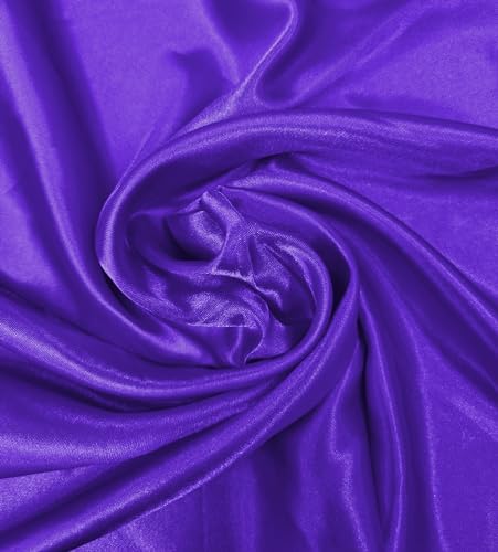 1 Piece of Square Satin Scarf Wrap Ribbon Neck Scarfs Halloween Retro Costume (23.62" x 23.62") - color: Purple