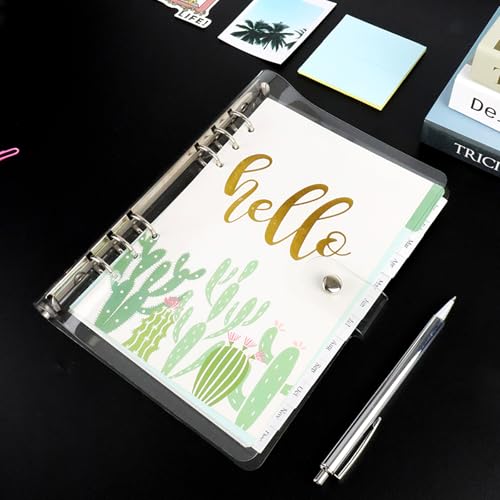 Clear A5 Budget Binder Planner Cover Shell Protector - color: Clear A5