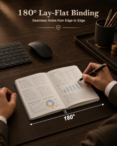 Lined Hardcover Leather Journal Notebook: A4 Journal for Women Men, Black - color: Black, size: 8.5"x11"