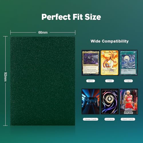 1200PCS MTG Card Sleeves, Katomula 12 Colors Dual Matte Card Sleeve with Black Interior & Smooth Shuffle, Standard Size Deck Card Sleeves for MTG, PKM, TCG and Game Cards - color: 12 Colors