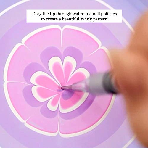 Winstonia Nail Art Water Marble Tool for Watermarbling Pattern Manicure – Pointy Stainless Steel Picker Pen