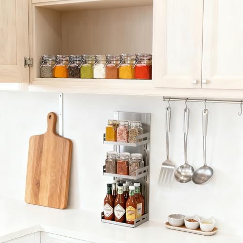 ComSaf Square Small Glass Spice Jars with Airtight Lids 4 oz 6 Pack Pantry - size: 4 fl oz x 6