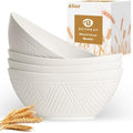 65 OZ Big Bowl Set - Unbreakable Salad Bowls Set of 4 (White) - color: White, size: 65 Oz