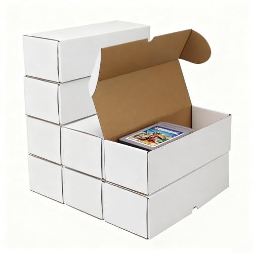 10 inch Toploader Storage Boxes 25 Pack, Bulk White Card Box - size: 10.63x4.13x3.19 inch