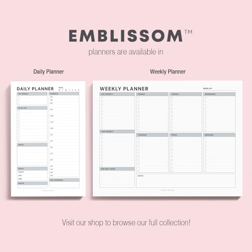 Daily Planner Notepad, 5.5 x 8.5" Tear-Off Pad – 70 Undated Sheets Focus-Enhancing Desktop Organizer with Hourly Schedule, To-Do List for Work, School (White, Checkbox, 2 Pack) - size: Checkbox, 2 Pack