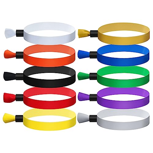 100 Pcs Cloth Wristbands, Disposable Wristbands for Events (ASSORTED COLOR) - color: ASSORTEDCOLOR