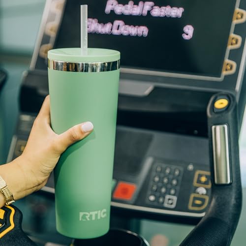 RTIC 28oz Everyday Tumbler, Insulated, Ceramic Lined, Cool Grey - color: Cool Gray, size: 28 Ounces