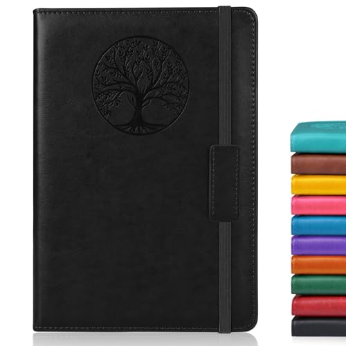 Biuwory Dotted Journal Notebook, 140 Dot Grid Pages, Medium 5.7"×8.3" - color: Black, size: Dotted-140 Pages (5.7"×8.3")