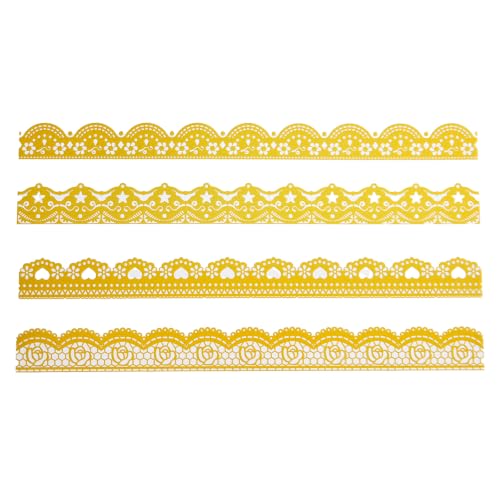 200 Pcs Colorful PET Lace Border Stickers for Toploader & Scrapbook - style: Colorful