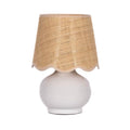 Benton Ceramic Table Lamp, Pearl White - color: Pearl White