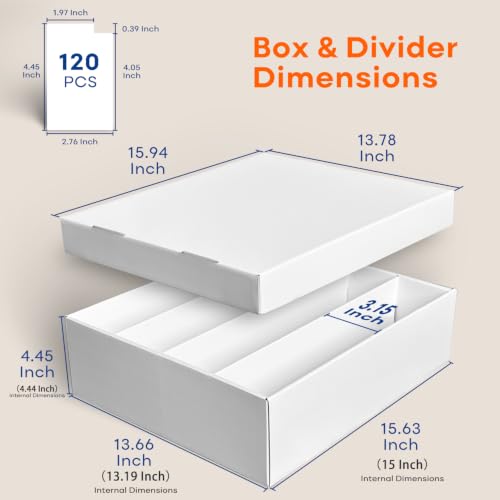4-Pack Trading Card Storage Box, Cardboard Card Box for MTG TCG Sports Card - color: 4 Row-4 Boxes