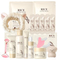 21PCS Rice Skincare Set for Teen Girls & Women, Korean Skin Care Set, Skin Care for Teens 10-12, Hydrating Korean Skincare Set Gifts Birthday Facial Kit for Women