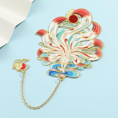 Shan Hai Jing Divine Beasts Bookmark Phoenix Dragon Koi Deer Good Luck Gift - color: Style 6 Gift Boxed