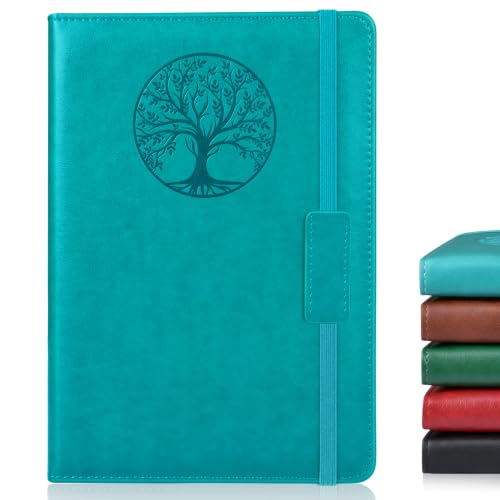 Biuwory Leather Journal Notebook,256 Thick Lined Pages,Hardcover 5.7"×8.3" - color: Blue, size: Lined-256 Pages (5.7"×8.3")