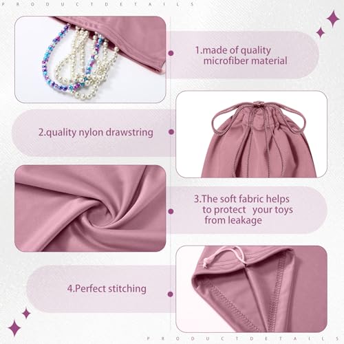 20 Pcs Satin Game Storage Bags for Women Men, S,M,L, Morandi Color - color: Morandi Color, size: S,M,L