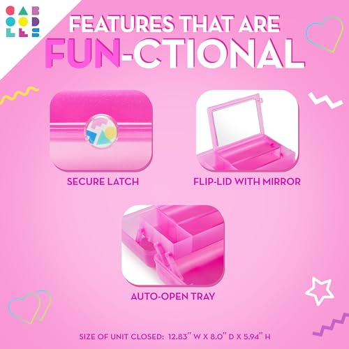 Caboodles On-the-go girl cosmetic organizer, Bubblegum Marble - color: Bubblegum Marble
