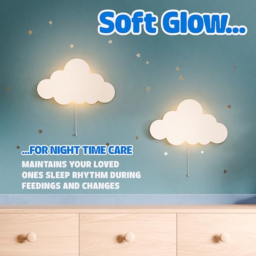 Cloud Light - Floating Cloud Wall Lamp | Baby Nursery Cloud Night Light - color: Cloud