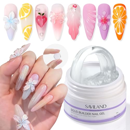 SAVILAND Solid Builder Nail Gel Non-Sticky 3D Nail Gel - size: 15g