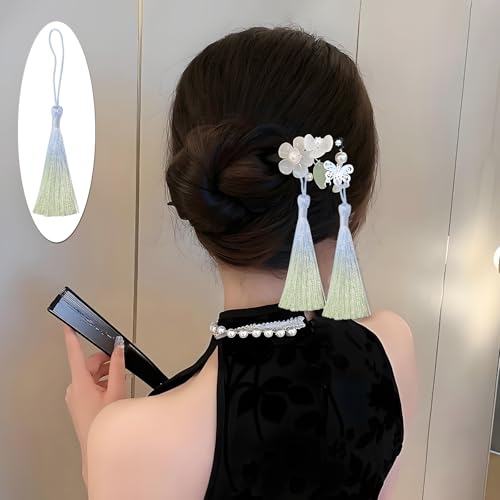50Pcs 5 Inch Bulk Bookmark Tassel Kit for Graduation, Keychain(Blue Green) - color: Blue&green