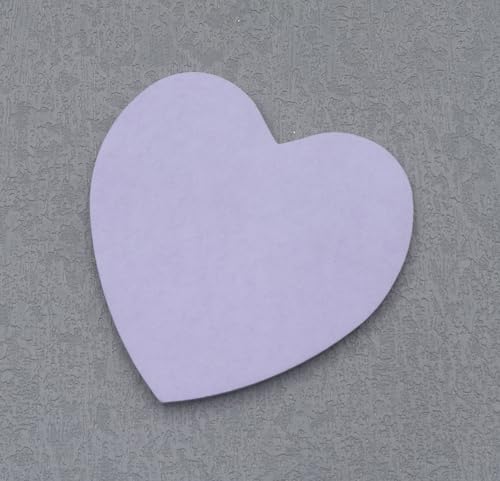 4 Packs 200 Sheets Heart Shape Sticky Notes (Purple) - color: Purple