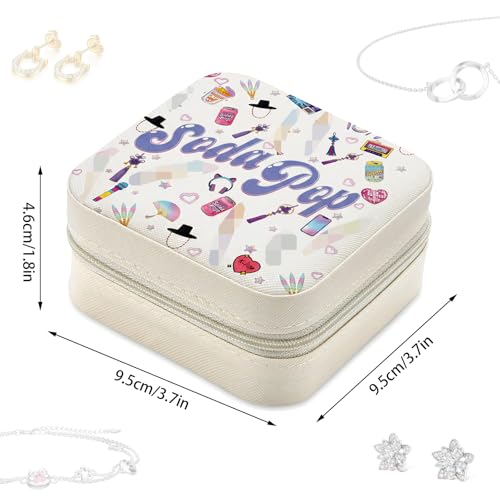 Jewelry Box – Cute Design Storage Case for Rings, Earrings & Travel – Merch, Stickers & Costume Gift