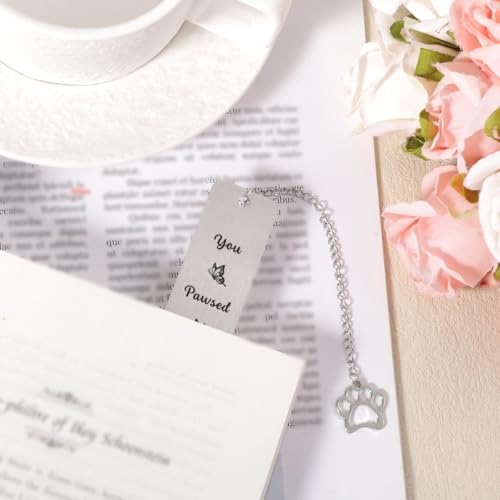 Cat Bookmark, Zinc Alloy Cute Funny Bookmark with Paw-Shaped - style: Butterfly Cat